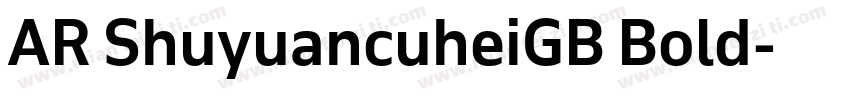 AR ShuyuancuheiGB Bold字体转换